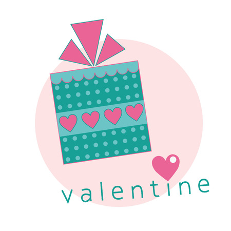 cute valentine card. vector illustrationのイラスト素材