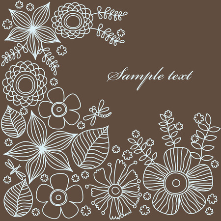floral background. vector illustrationのイラスト素材