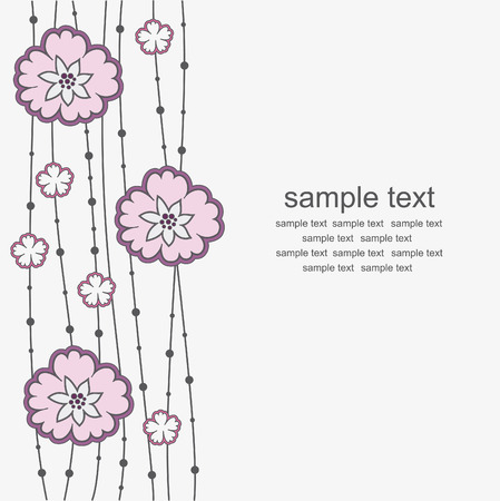 vintage floral background. vector illustrationのイラスト素材