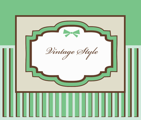 frame design for vintage greeting card. vector illustrationのイラスト素材