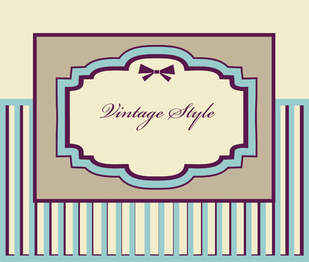 frame design for vintage greeting card. vector illustrationのイラスト素材