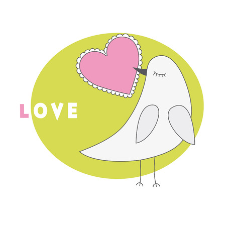 cute bird. vector illustrationのイラスト素材