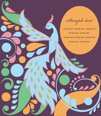 cute fairy tale bird. vector illustrationのイラスト素材