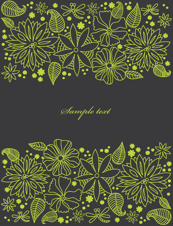 abstract floral background. vector illustrationのイラスト素材
