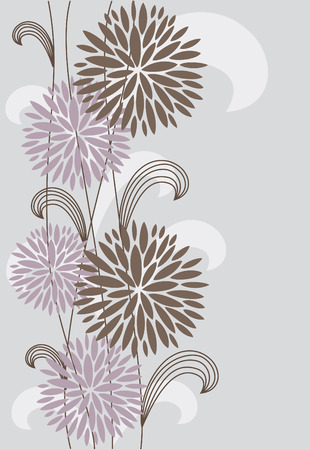 vintage floral background. vector illustrationのイラスト素材
