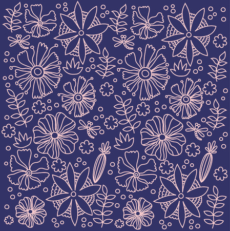 floral pattern. vector illustrationのイラスト素材