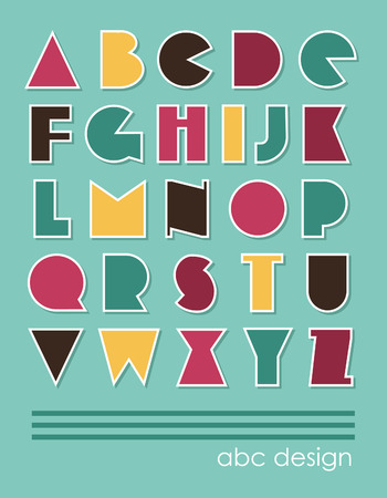 abc design. vector illustrationのイラスト素材
