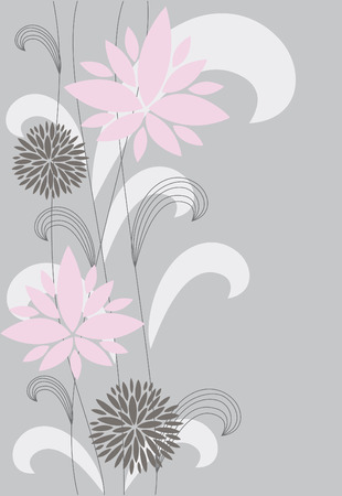 vintage floral background. vector illustrationのイラスト素材