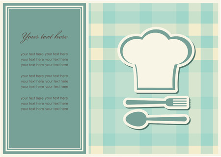 cute menu card. vector illustrationのイラスト素材