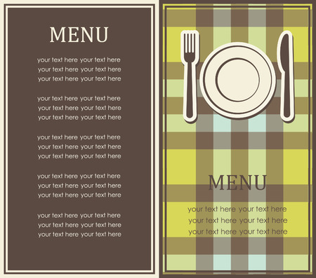 cute menu card. vector illustrationのイラスト素材