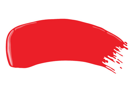 red gouache stroke. vector illustrationのイラスト素材