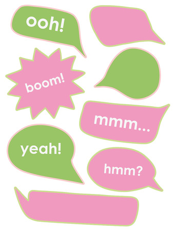 chat speech signs. vector illustrationのイラスト素材
