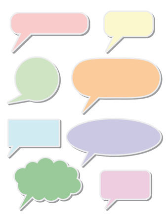 chat speech signs. vector illustrationのイラスト素材
