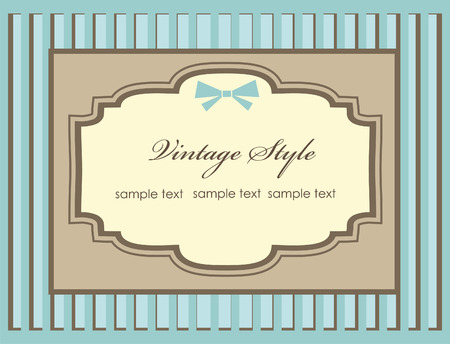 frame design for vintage greeting card. vector illustrationのイラスト素材