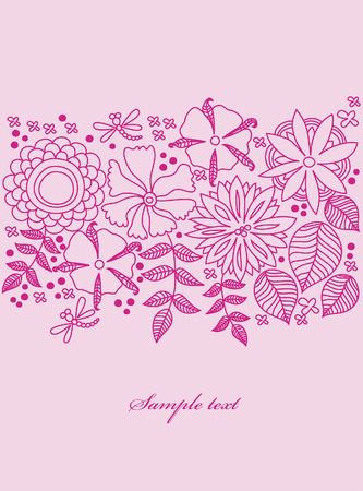 floral pattern. vector illustrationのイラスト素材