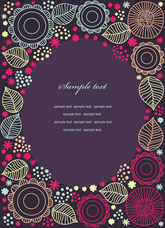 abstract floral background. vector illustrationのイラスト素材