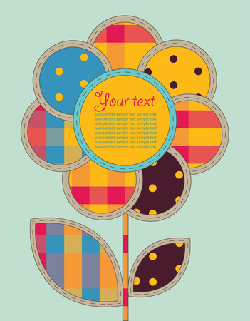 cute frame design. scrapbooking style. vectorのイラスト素材