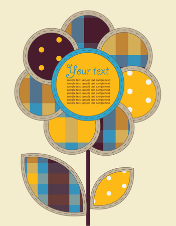 cute frame design. scrapbooking style. vectorのイラスト素材