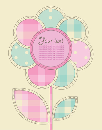 cute frame design. scrapbooking style. vectorのイラスト素材
