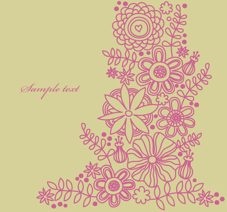 floral pattern. vector illustrationのイラスト素材