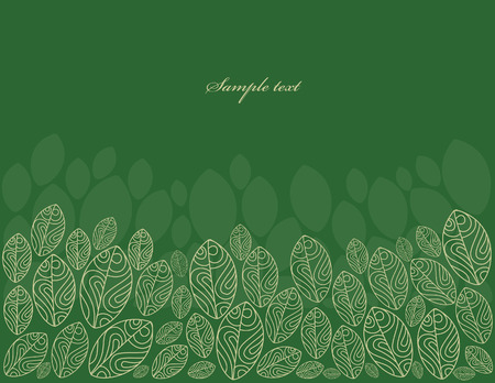 abstract leaves background. vector illustrationのイラスト素材