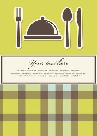 cute menu card. vector illustrationのイラスト素材