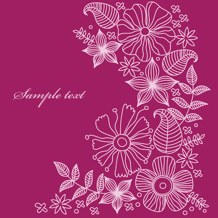 floral pattern. vector illustrationのイラスト素材