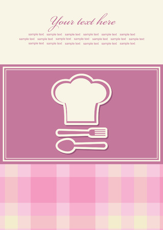 cute menu card. vector illustrationのイラスト素材