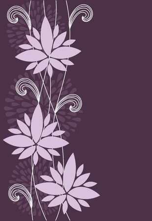 vintage floral background. vector illustrationのイラスト素材