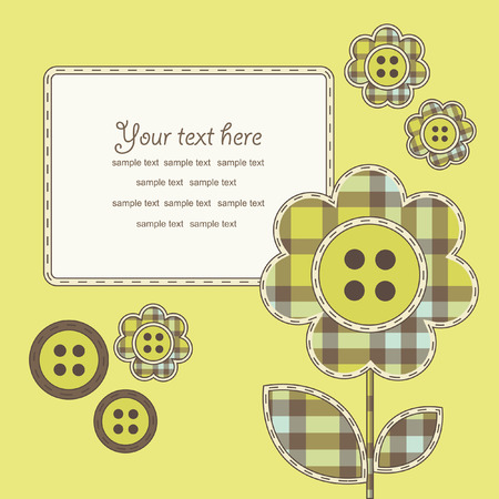 cute frame design. scrapbooking style. vectorのイラスト素材