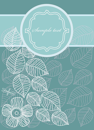 vintage floral background. vector illustrationのイラスト素材
