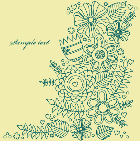 floral pattern. vector illustrationのイラスト素材