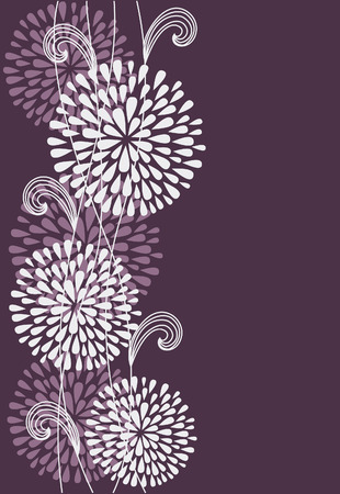 vintage floral background. vector illustrationのイラスト素材