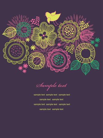 abstract floral background. vector illustrationのイラスト素材