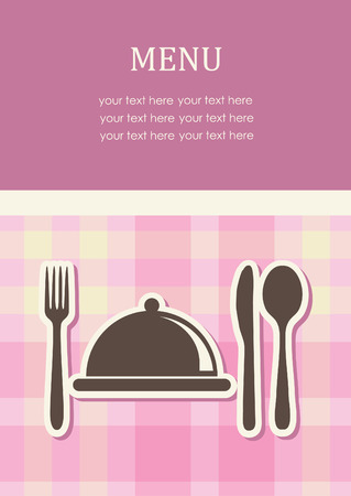 cute menu card. vector illustrationのイラスト素材