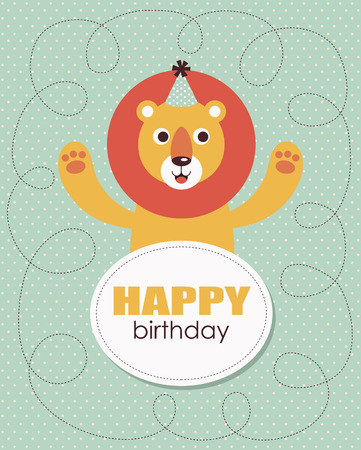 happy birthday card design. vector illustrationのイラスト素材