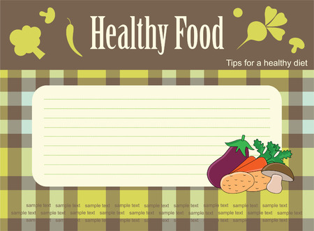 cute recipe label. のイラスト素材