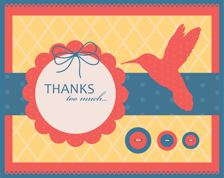vintage card design. のイラスト素材