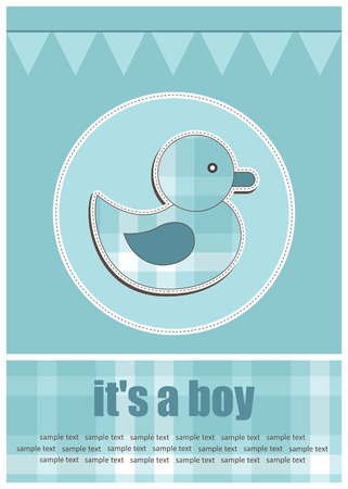 baby greeting card. のイラスト素材
