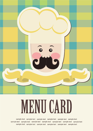 cute menu card.のイラスト素材