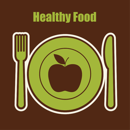 abstract food sticker.のイラスト素材