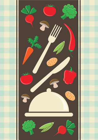 cooking book cover. のイラスト素材