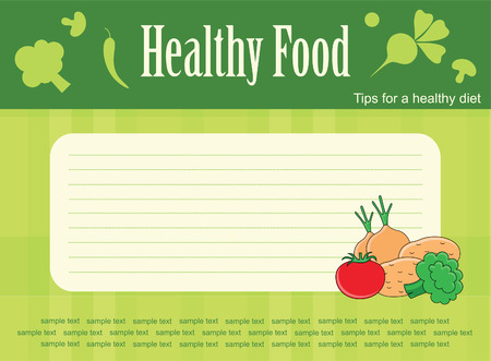 cute recipe label. のイラスト素材
