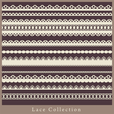 cute collection of lace.のイラスト素材