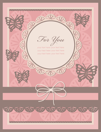 vintage card design.のイラスト素材