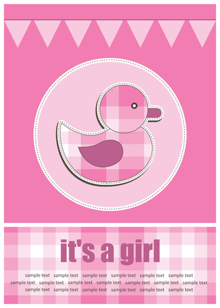 baby greeting card. のイラスト素材