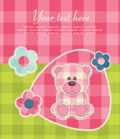 baby announcement card. のイラスト素材