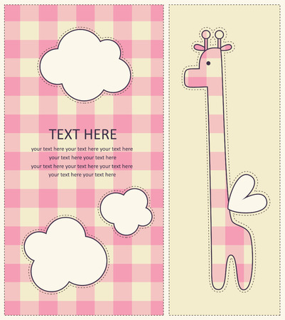 cute baby shower design. のイラスト素材