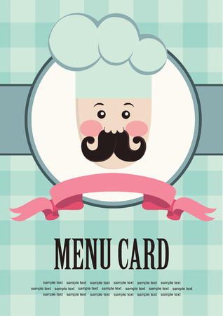 cute menu card.のイラスト素材