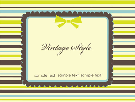 frame design for vintage greeting card. のイラスト素材